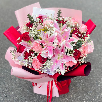 南昌22朵玫瑰混搭百合，共舞人生