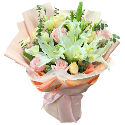 南昌10朵玫瑰百合混搭，爱是难忘时刻